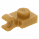 LEGO lapos elem 1x1 vízszintes fogóval, gyöngyház arany (61252)